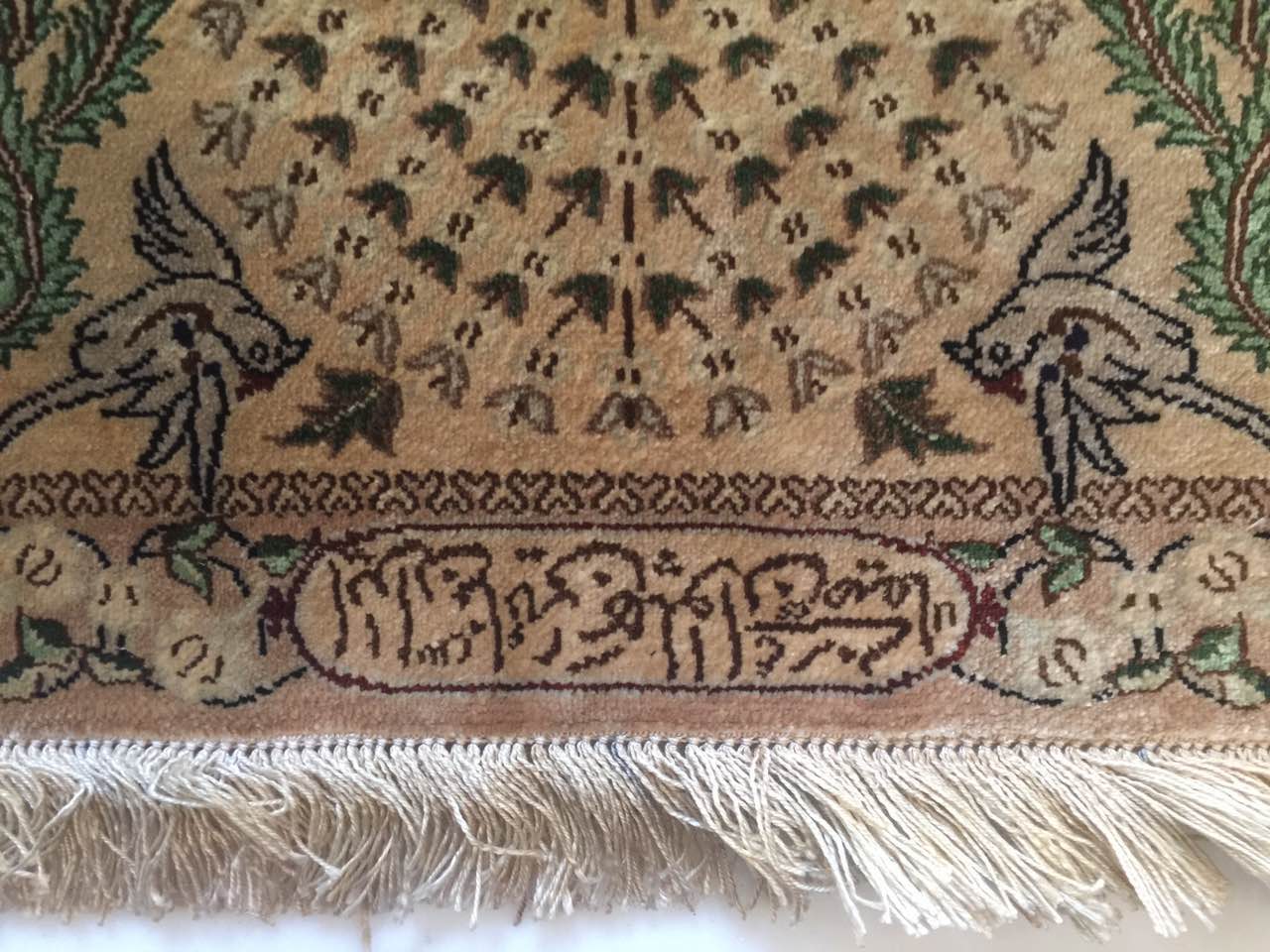 Tapis Nain en laine et soie Iran 245 x 156 cm - Bild 4 aus 8