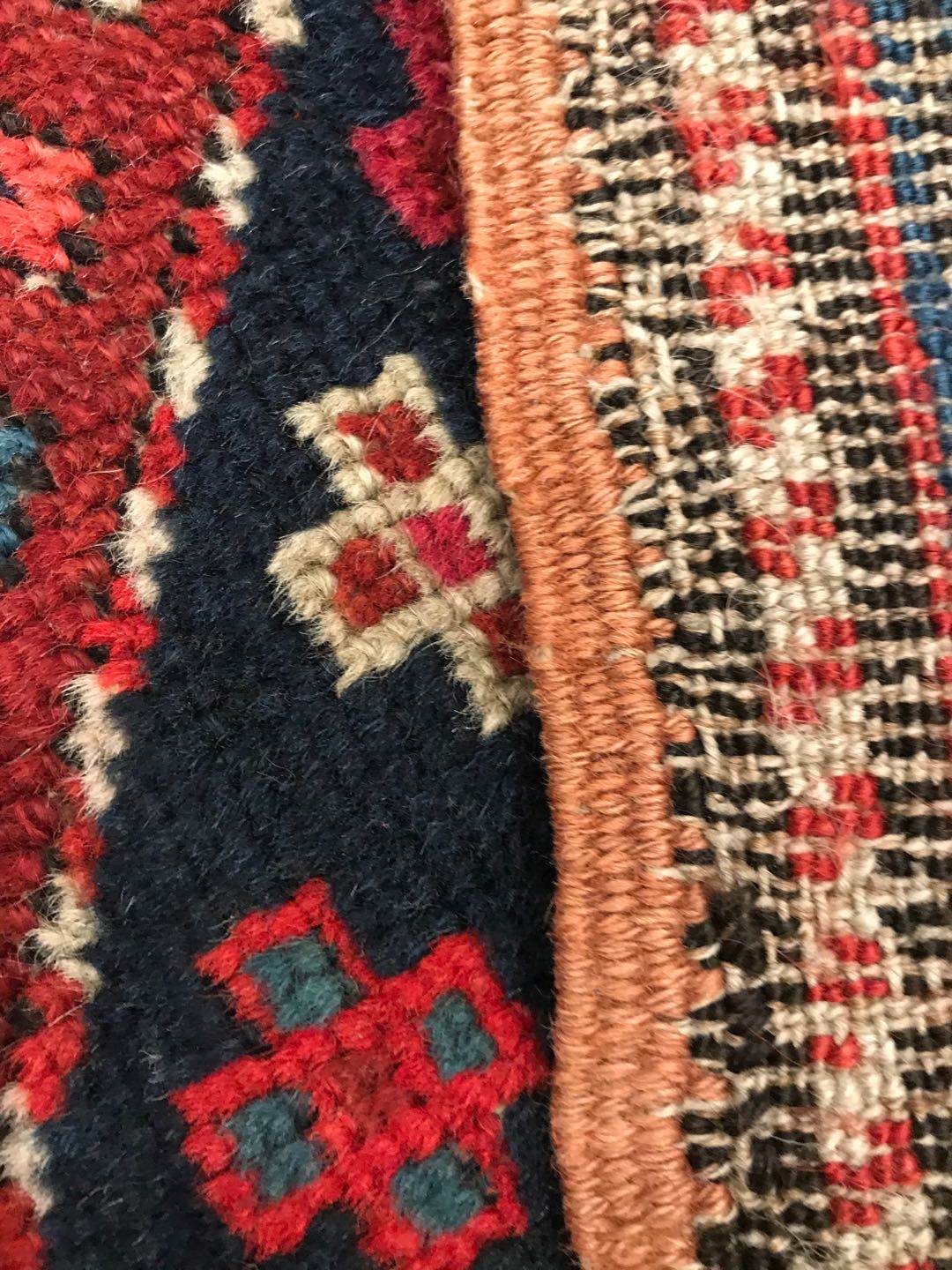 Tapis tribal en laine polychrome à décor de motifs traditionnels 365 x 114 cm - Bild 11 aus 16