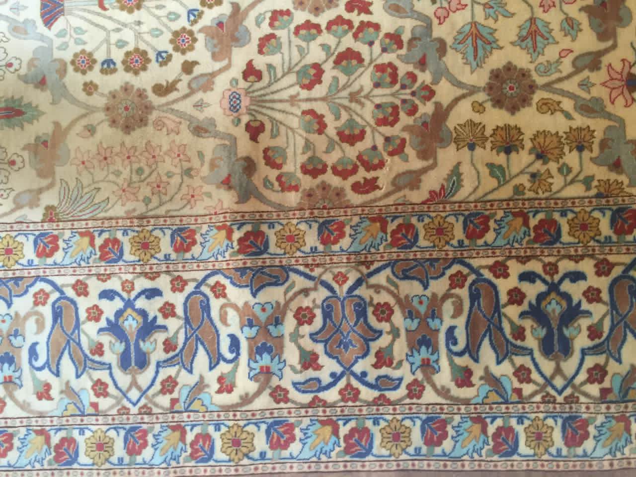 Tapis laine et soie Ispahan Iran 253 x 170 cm - Bild 9 aus 10