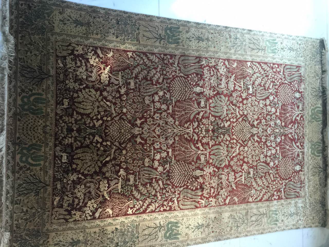 Tapis Nain en laine et soie Iran 245 x 156 cm - Bild 2 aus 8