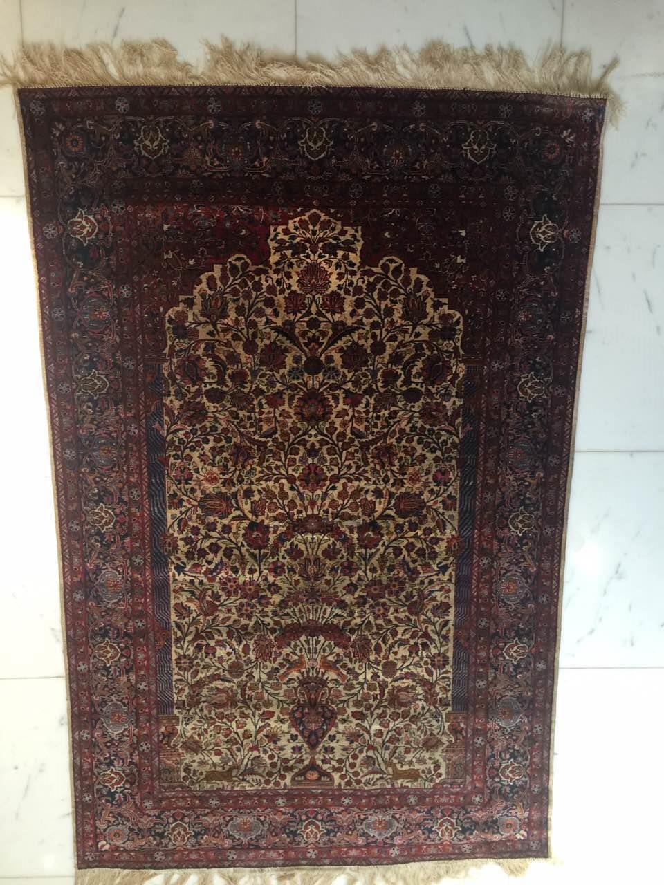 Tapis en soie kashan Iran 19ème 200 x 133 cm - Bild 12 aus 12