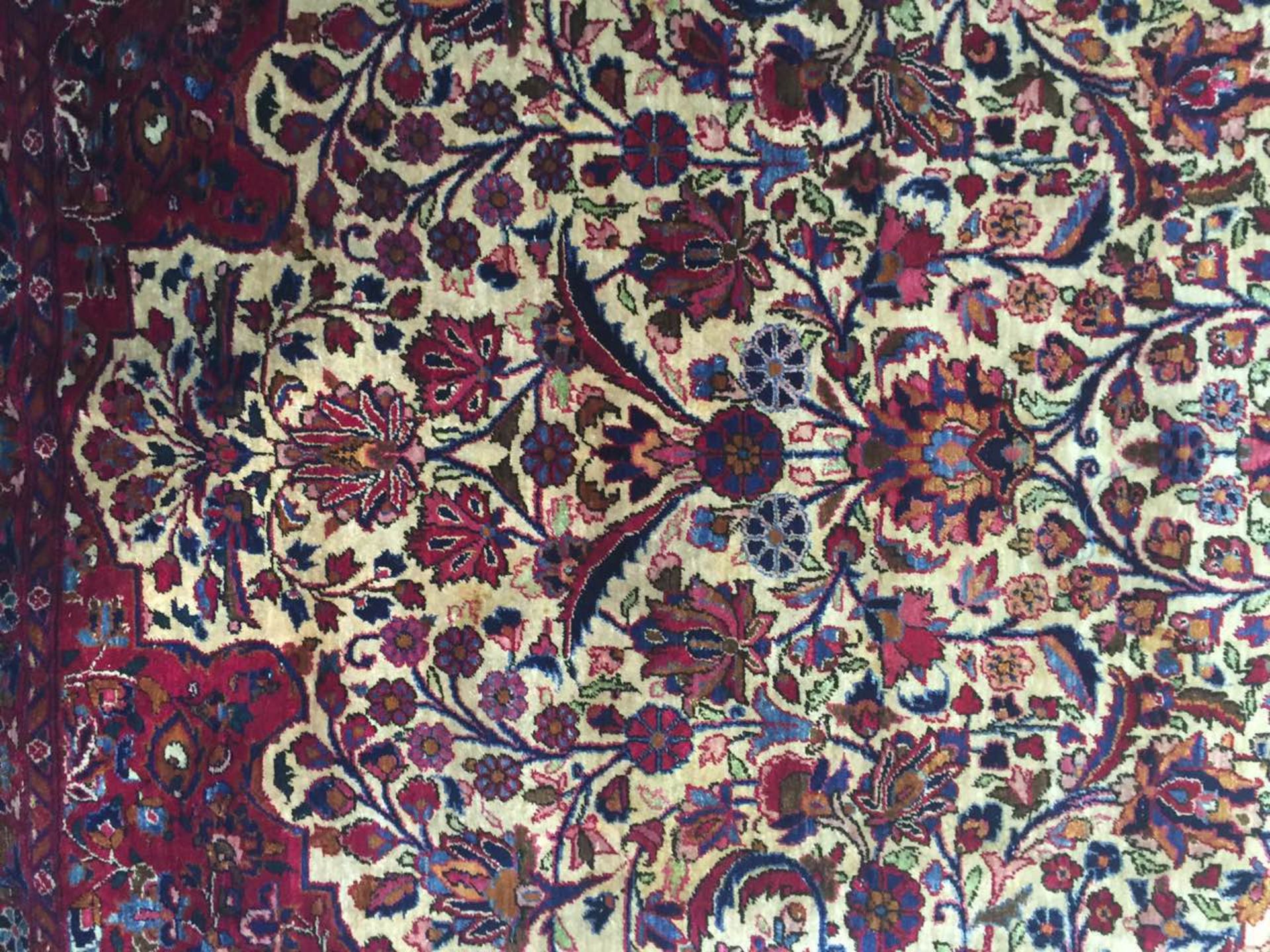 Tapis en soie kashan Iran 19ème 200 x 133 cm - Bild 4 aus 12