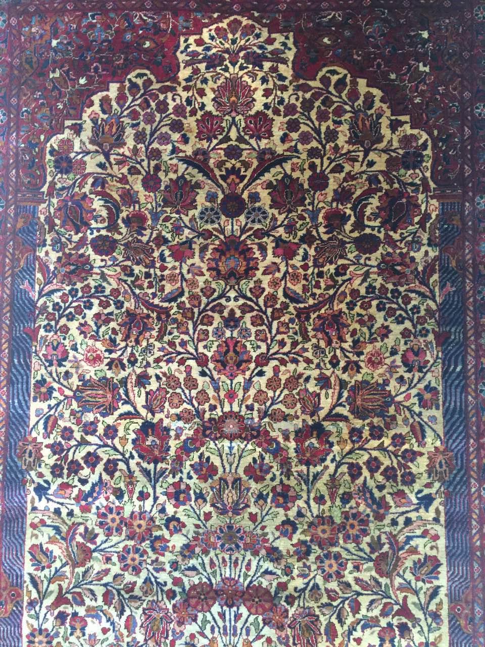 Tapis en soie kashan Iran 19ème 200 x 133 cm - Bild 8 aus 12
