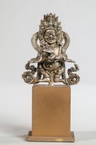 Le Dharmapala «  Mahakala » , déité protectrice du Dharma dans le Bouddhisme Vajrayâna , sous une