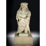 Christ aux liens en pierre sculpté Début 16 eme siècle Ecole Française 66x33cm