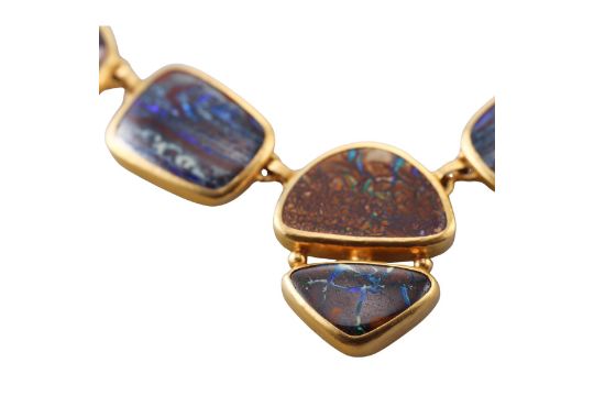 Gurhan Quilpie 24K Gold 175ct Boulder Opal Necklace - Image 2 of 6