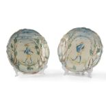 Jacques Boselly, called Giacomo Boselli (Savona 23/06/202-1808) - Two painted majolica plates with