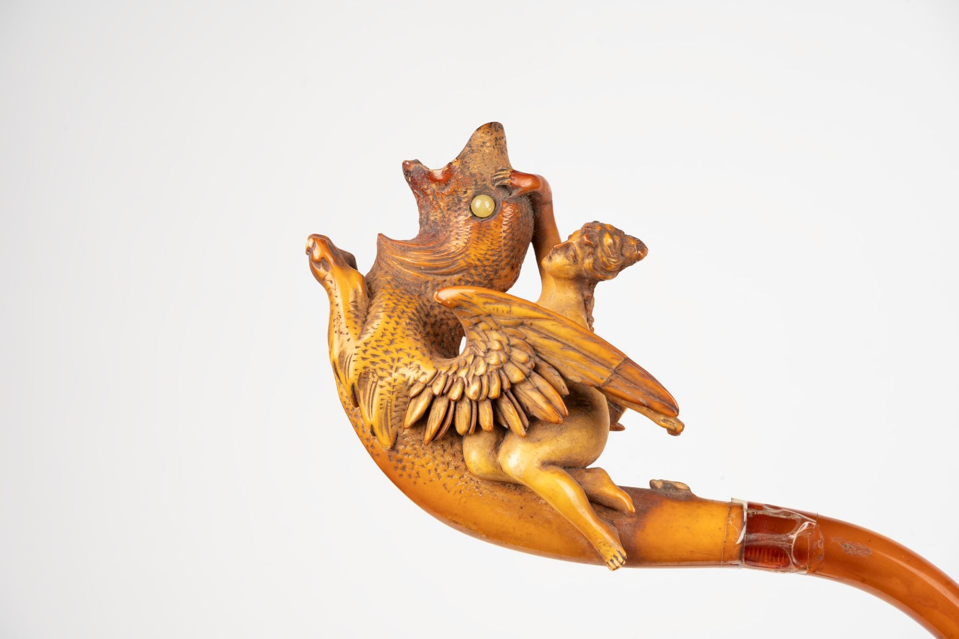 Two foam and amber mouthpieces, 19th century - Bild 2 aus 3