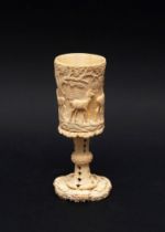 German school, XIX century - ☼ Ivory chalice