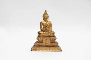 Gilded bronze Buddha, Thailand, 19th century