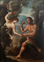 Italian school, XVIII century - Adam and Eve