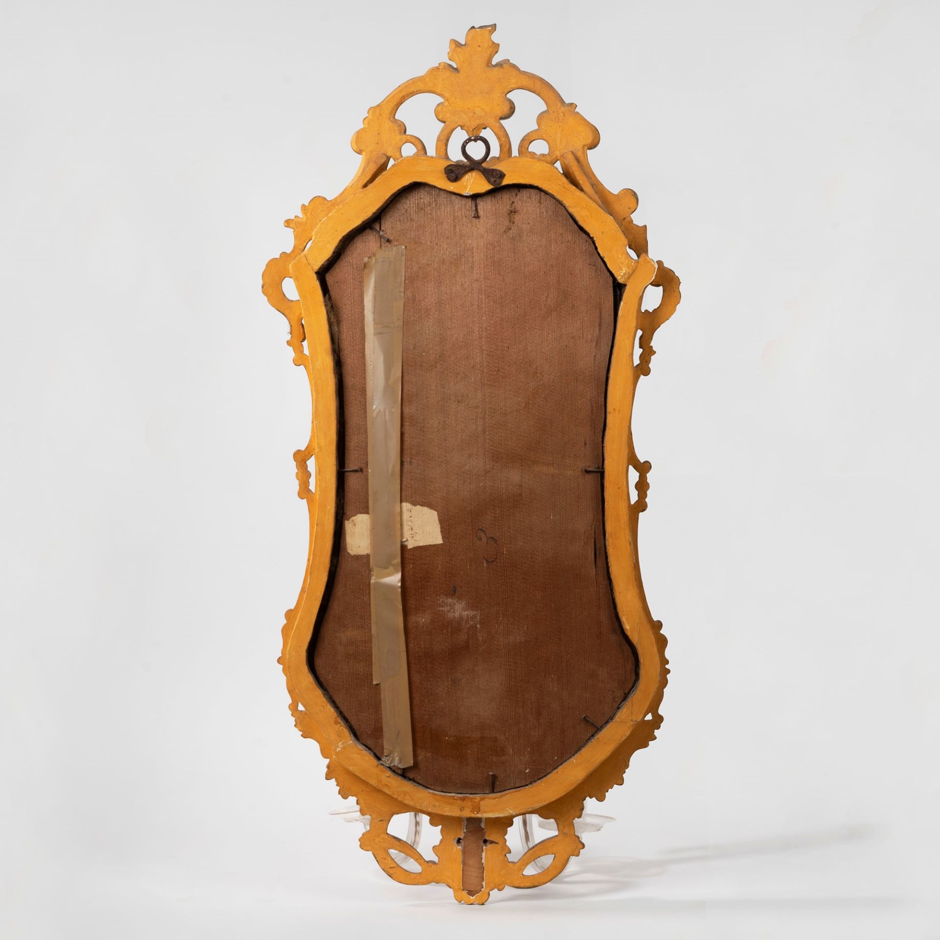 Pair of carved and gilded wooden mirrors, 20th century - Image 3 of 5