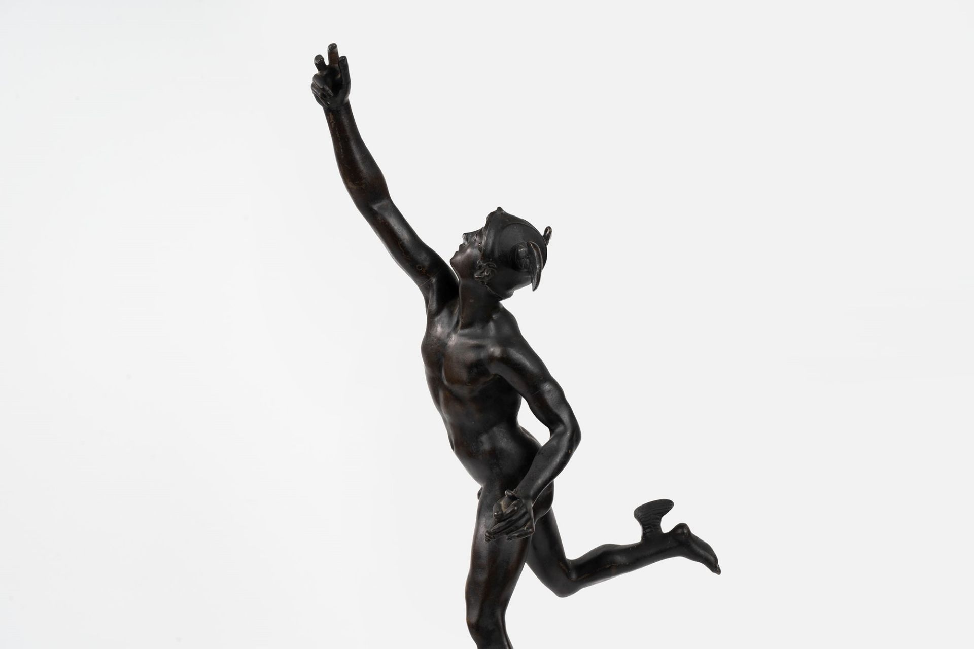 Two bronze sculptures depicting Mercury and Fortune, after Giambologna, 19th century - Image 4 of 8