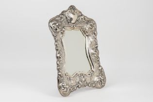 Silver frame with mirror, 20th century