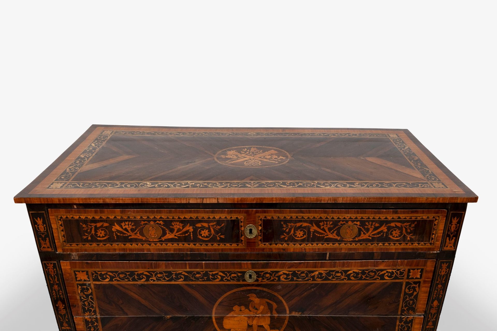 Beautiful Louis XVI commode elegantly inlaid in various woods, Lombardy 18th century - Image 2 of 6