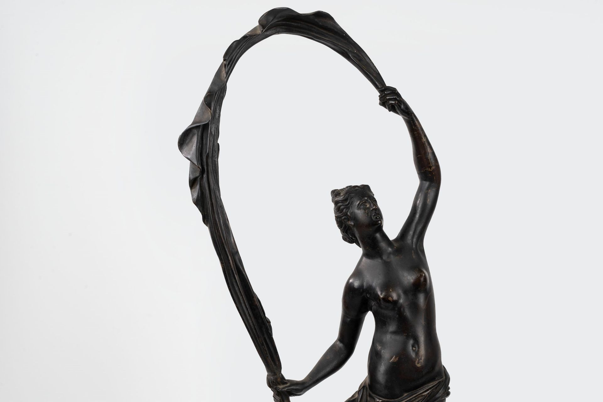 Two bronze sculptures depicting Mercury and Fortune, after Giambologna, 19th century - Image 3 of 8