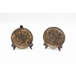 Two metal plates, Japan, Meiji period (1868-1912)