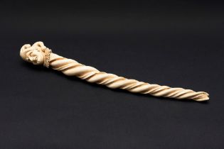 European school, XIX century - ☼ Ivory jester's scepter