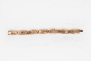 12k rose gold bracelet, 20th century