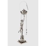 Roman silver oil lamp representing Mercury, by Giambologna, 20th century