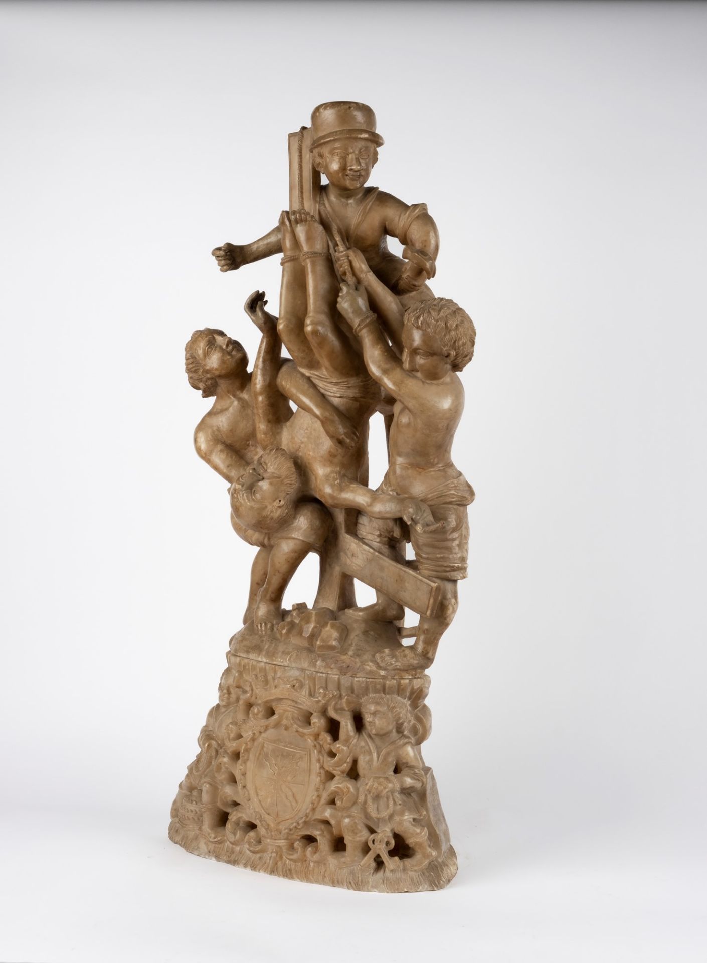 Alabaster sculpture depicting the Deposition, Sicily, 17th century - Image 4 of 4