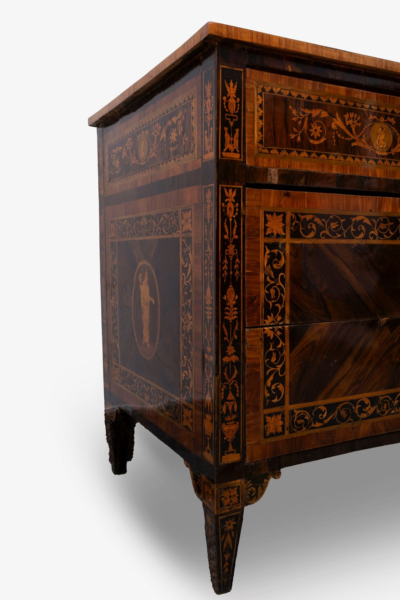 Beautiful Louis XVI commode elegantly inlaid in various woods, Lombardy 18th century - Image 3 of 6