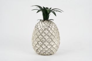 Pineapple-shaped ice bucket in silver metal, Mauro Manetti Firenze