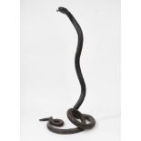Iron sculpture depicting a snake, early 20th century