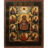 Icon depicting the Mother of God of Kursk, 19th century