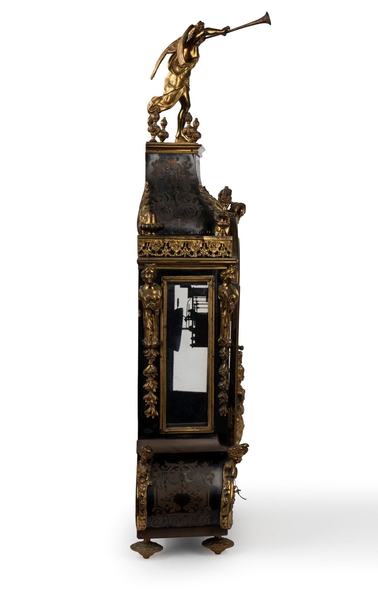 Cartel clock with gilded bronze applications, Napoleon III, France, 19th century - Image 3 of 8