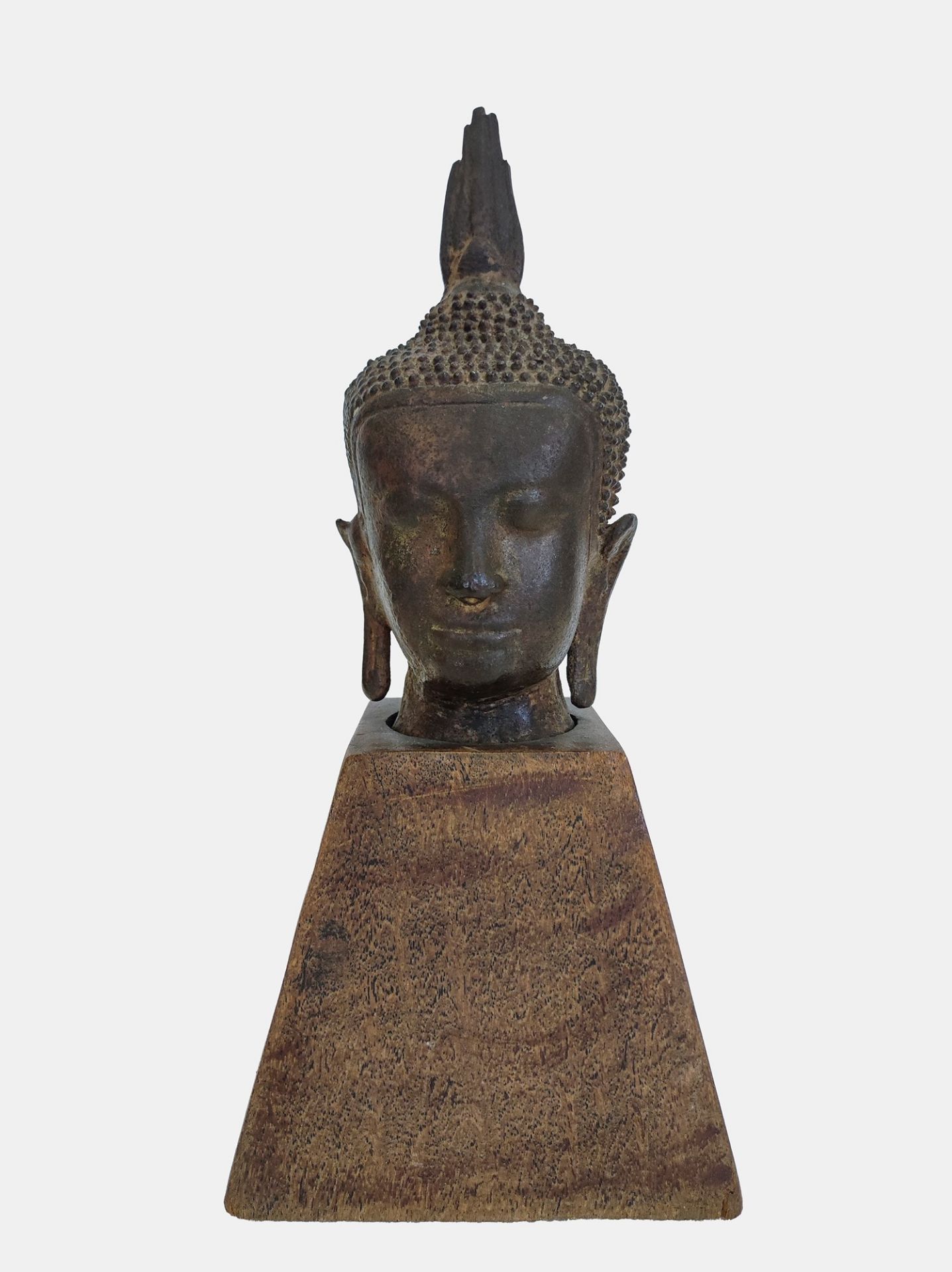 Bronze Buddha head. Thailand, 19th/20th century