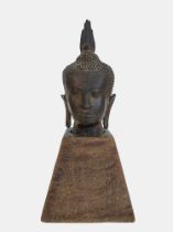 Bronze Buddha head. Thailand, 19th/20th century