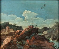 Roman school, XVIII century - River landscape