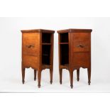 Pair of Louis XVI bedside tables, 18th century