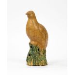 Polychrome ceramic sculpture depicting a bird, China, 19th century