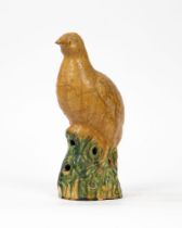 Polychrome ceramic sculpture depicting a bird, China, 19th century