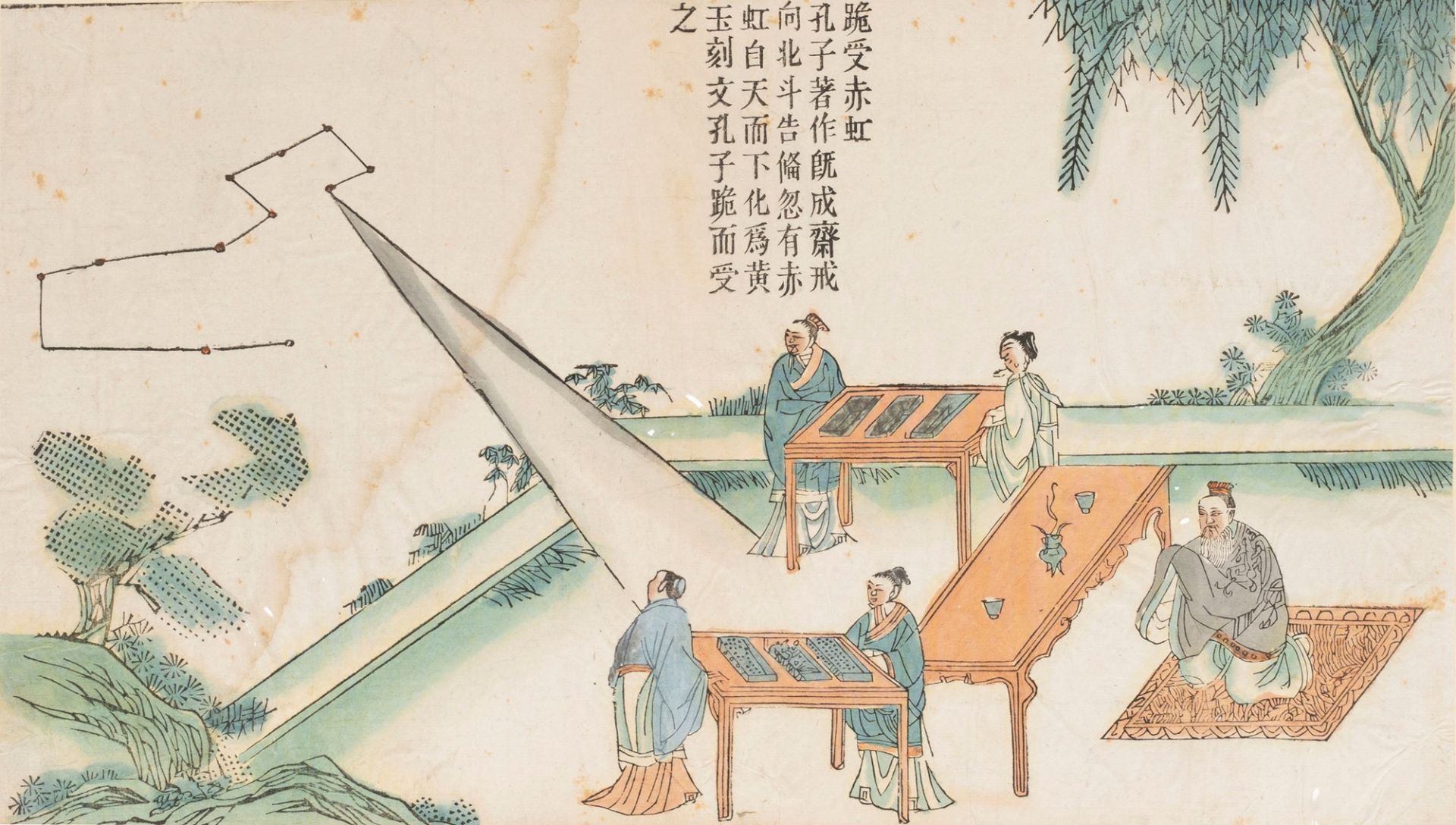 Album containing 27 woodcuts depicting the Life of Confucius, China, 20th century - Bild 4 aus 4