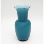 Blue glass vase, Venini, 1980s