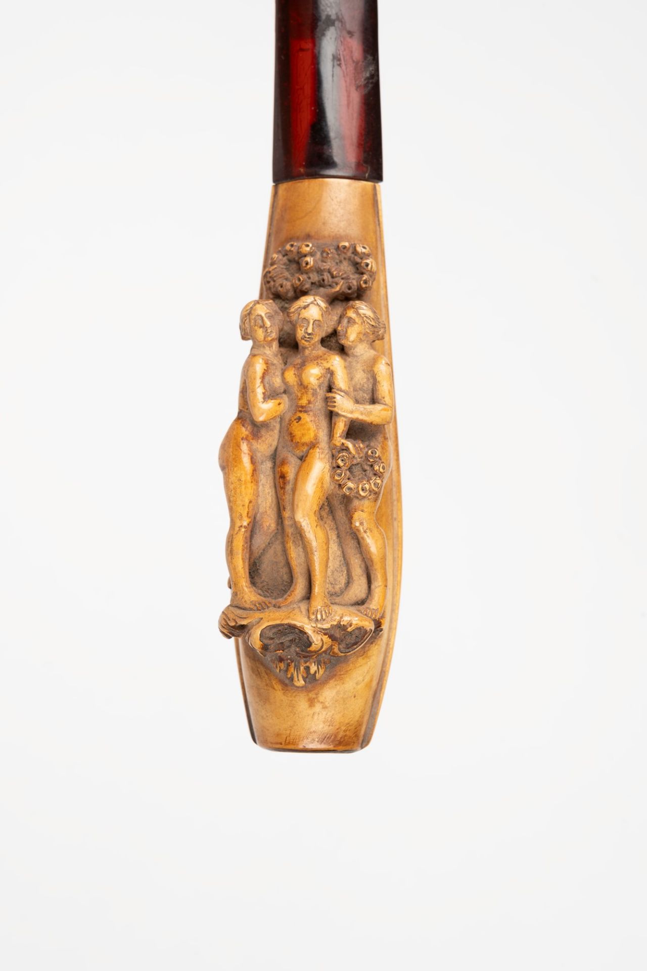 Two foam and amber mouthpieces, 19th century - Bild 3 aus 3