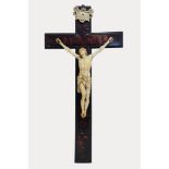 ☼Ivory and tortoiseshell crucifix, southern Italy, 18th century