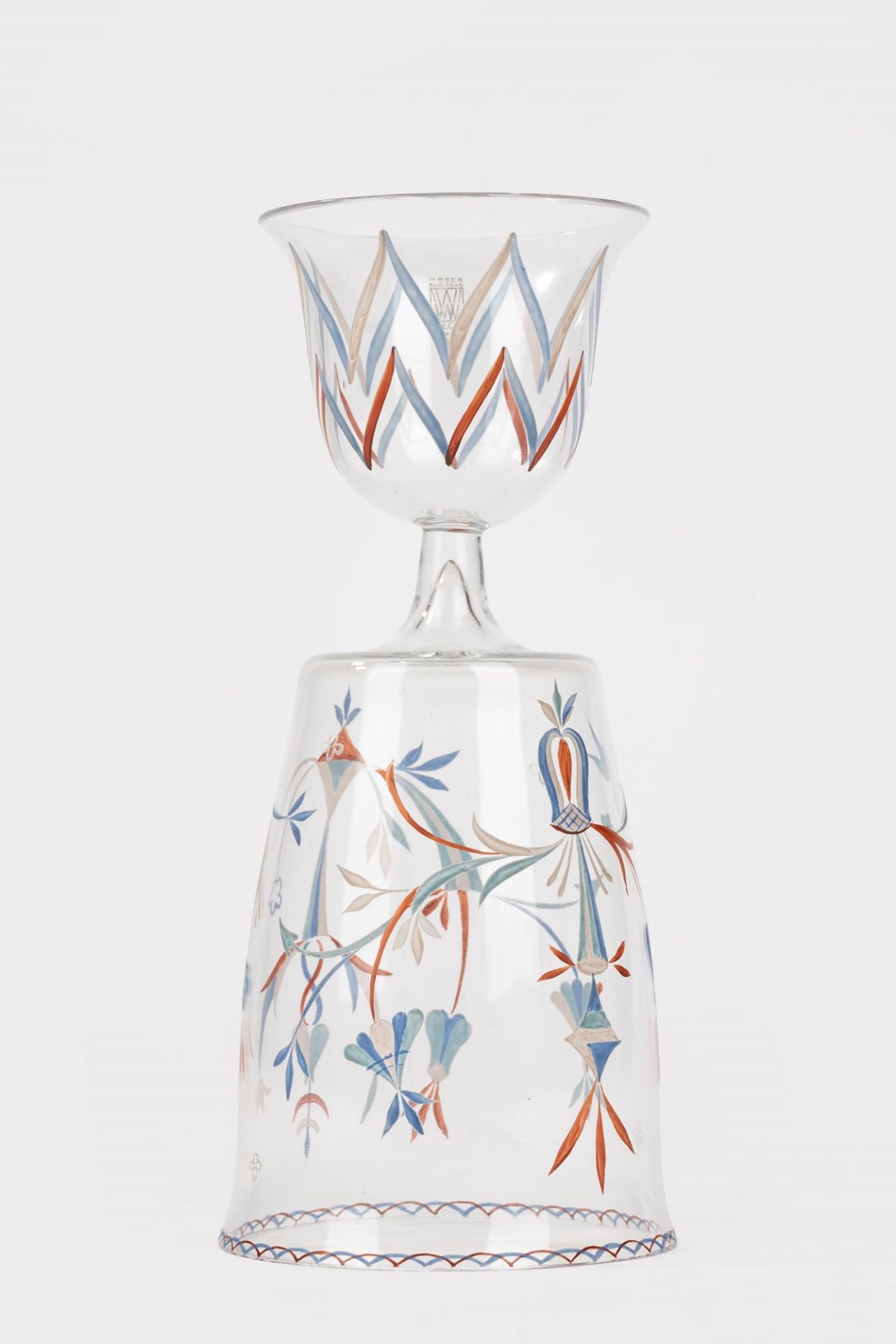 Koloman Moser (Vienna 1868-1918) - Wiener Werkstätte double glass tumbler, early 20th century