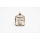 Small silver tea box, Germany, late 19th century - early 20th century