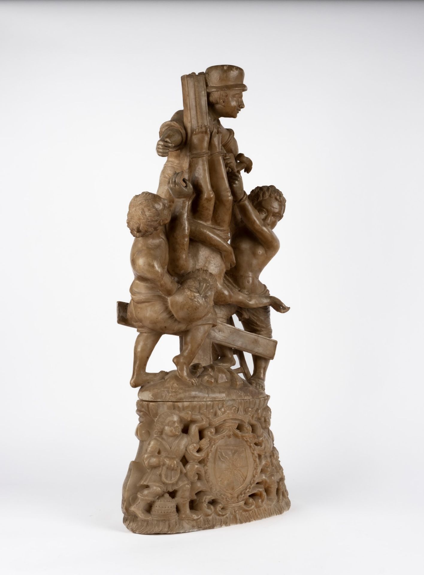 Alabaster sculpture depicting the Deposition, Sicily, 17th century - Image 3 of 4