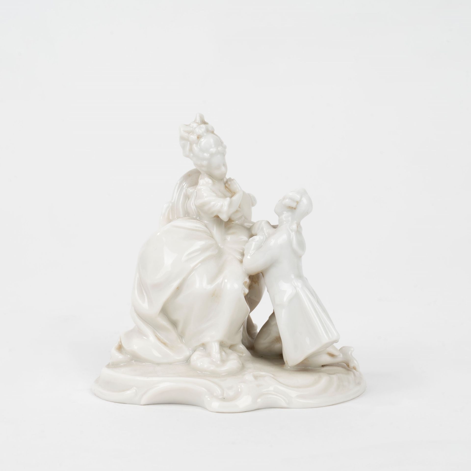 Lot consisting of seven white porcelain sculptures, 20th century - Image 9 of 10