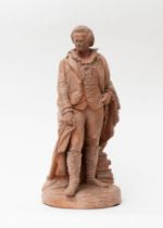 Terracotta sculpture depicting Vittorio Alfieri, 19th century