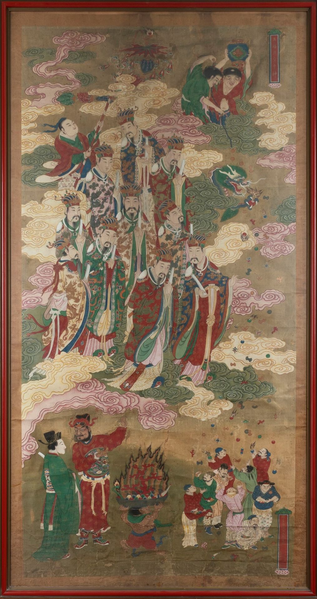 Two important paintings on silk, China 18th - 19th centuries - Image 4 of 5