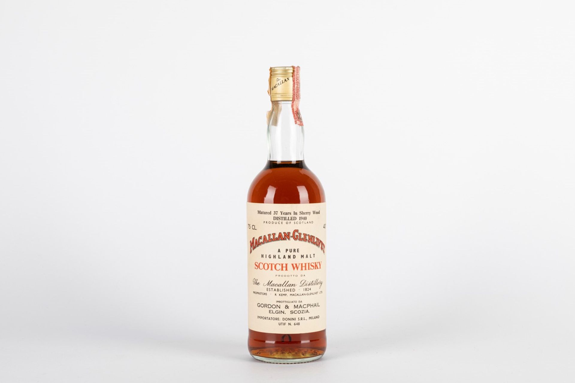 Scotland - Whisky / MACALLAN GLENLIVET 1940 37 YO (DONINI), 1940 1940