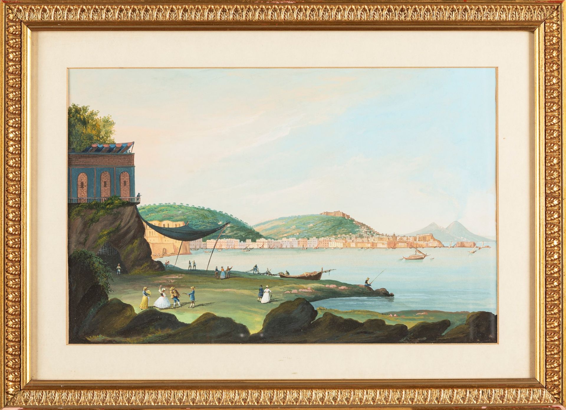 Scuola napoletana del XIX secolo - Views of Naples - Image 3 of 5