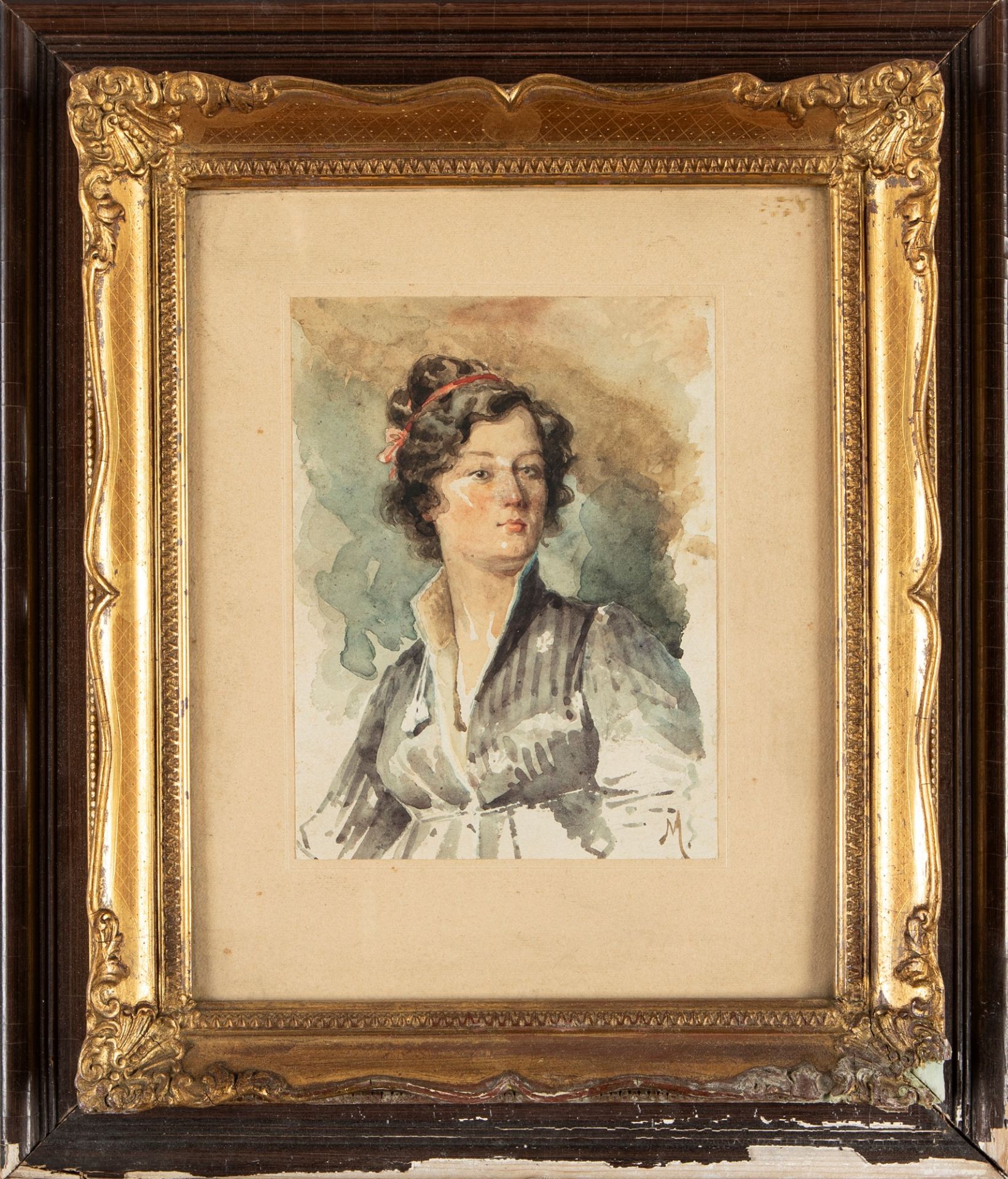 Scuola italiana, secolo XIX - Young woman - Bild 2 aus 3