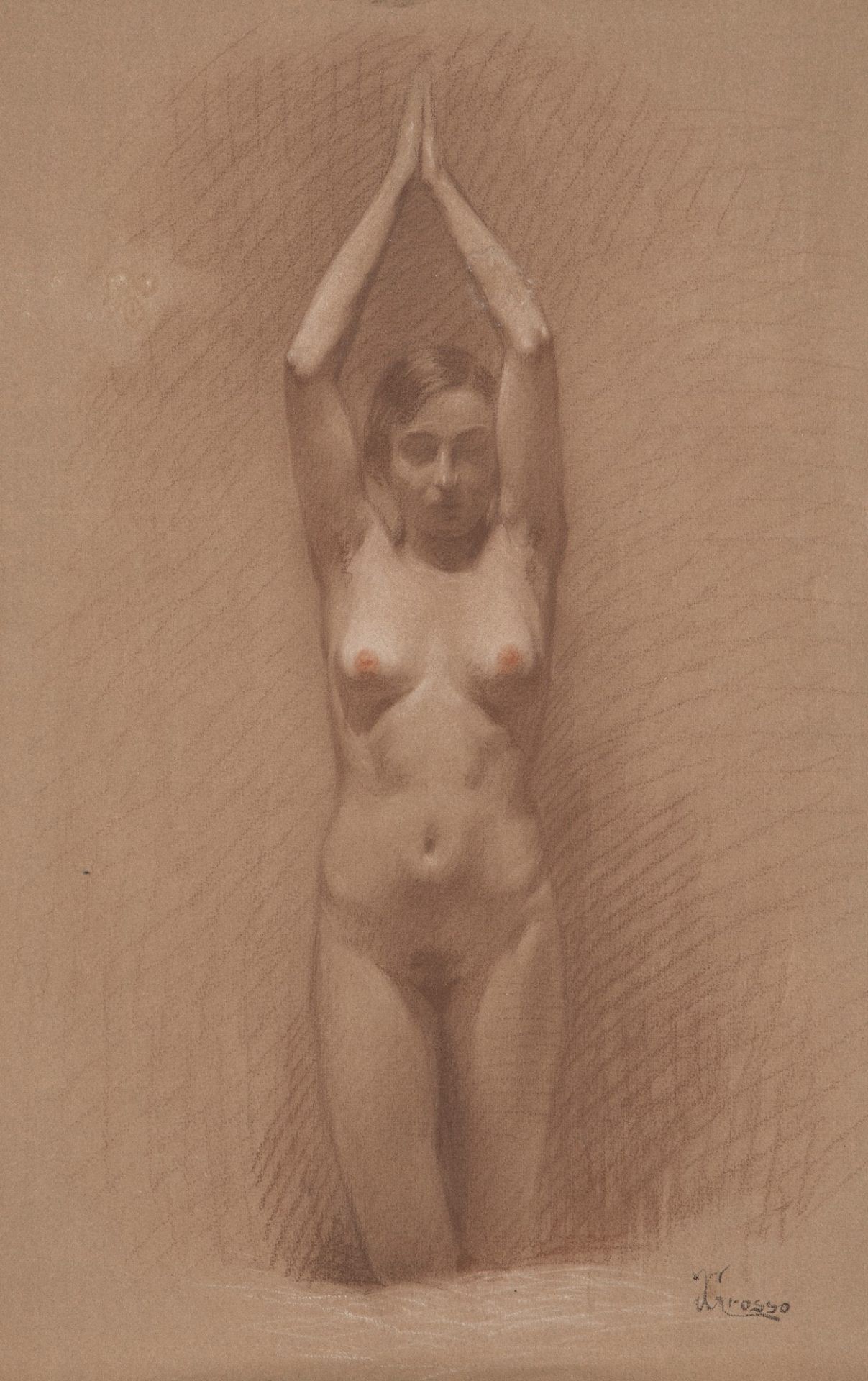 Giacomo Grosso (Cambiano 1860-Torino 1938) - Female nude